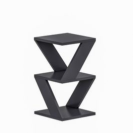 Hanah Home Mesa Auxiliar Antracita 30x50x30 cm Tablero Melamina Moderno Elegante